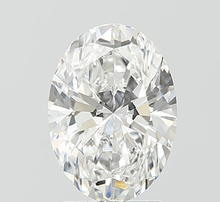 2.0 Carat Oval Lab Diamond with  Cut Diamond in 14KT  view 1
