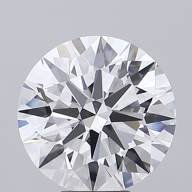3.01 Carat Round Lab Diamond with  Cut Diamond in 14KT  view 1

