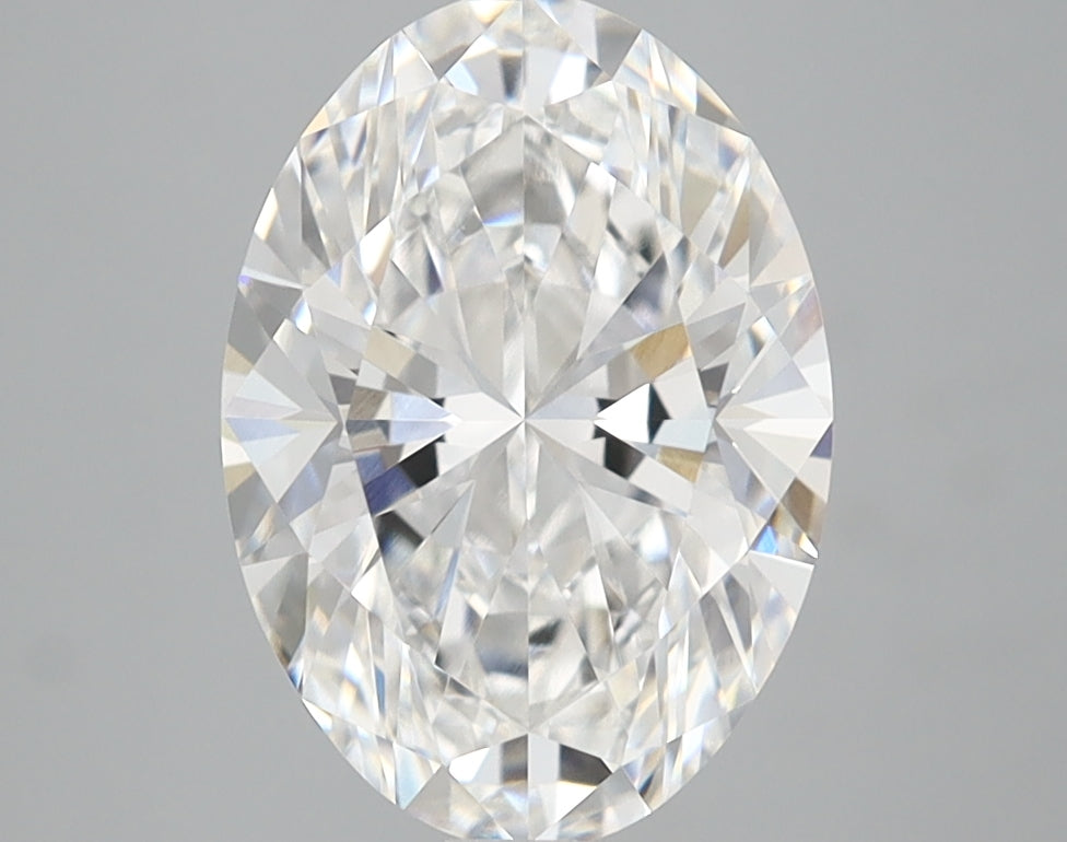 2.54 Carat Oval Lab Diamond with  Cut Diamond in 14KT  view 1
