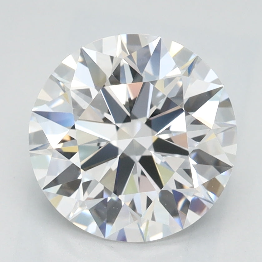 1.86 Carat Round Lab Diamond with  Cut Diamond in 14KT  view 1
