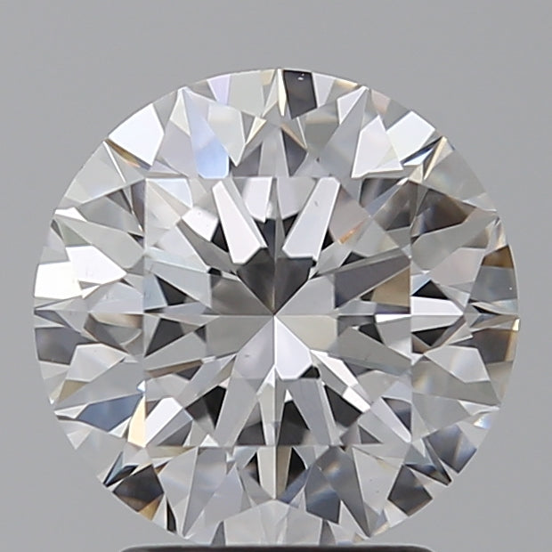 2.51 Carat Round Lab Diamond with  Cut Diamond in 14KT  view 1
