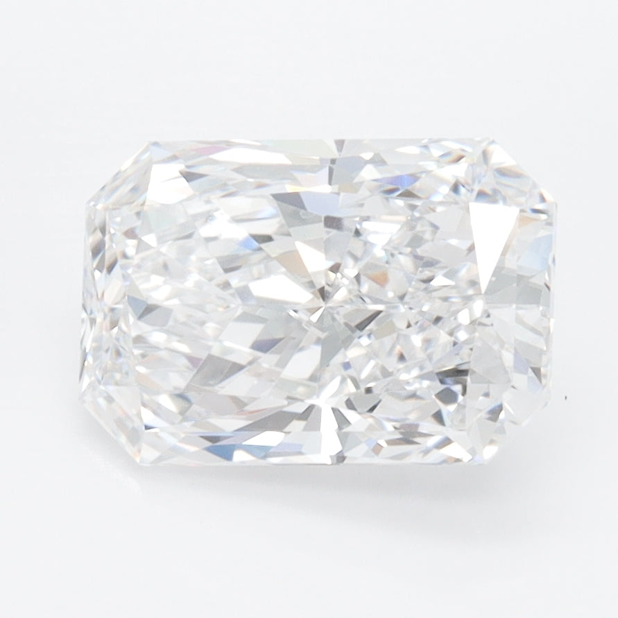 2.26 Carat Radiant Lab Diamond with  Cut Diamond in 14KT  view 1
