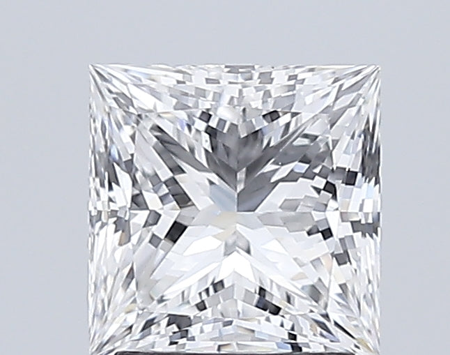 2.2 Carat Princess Lab Diamond with  Cut Diamond in 14KT  view 1
