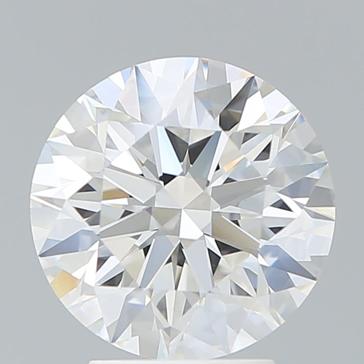 3.55 Carat Round Lab Diamond with  Cut Diamond in 14KT  view 1
