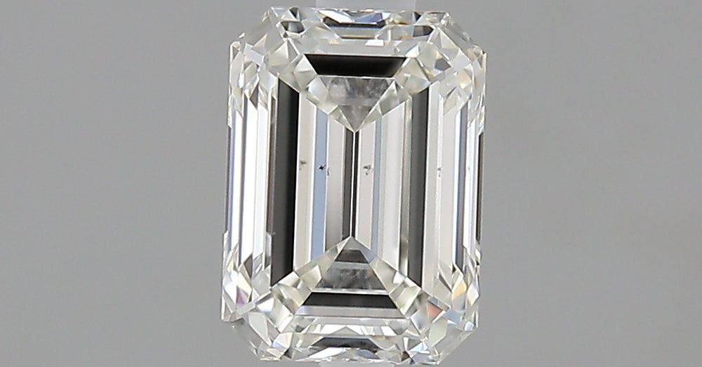 1.06 Carat Emerald Natural Diamond with  Cut Diamond in 14KT  view 1
