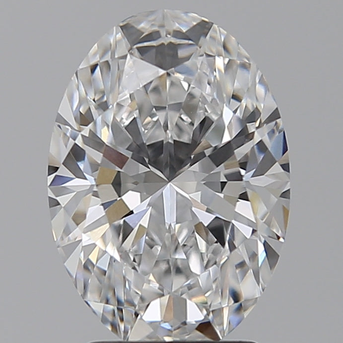 2.52 Carat Oval Lab Diamond with  Cut Diamond in 14KT  view 1
