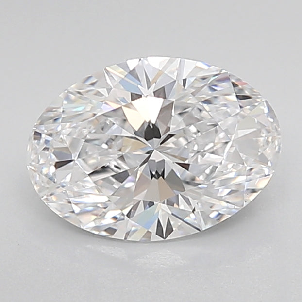 1.59 Carat Oval Lab Diamond with  Cut Diamond in 14KT  view 1
