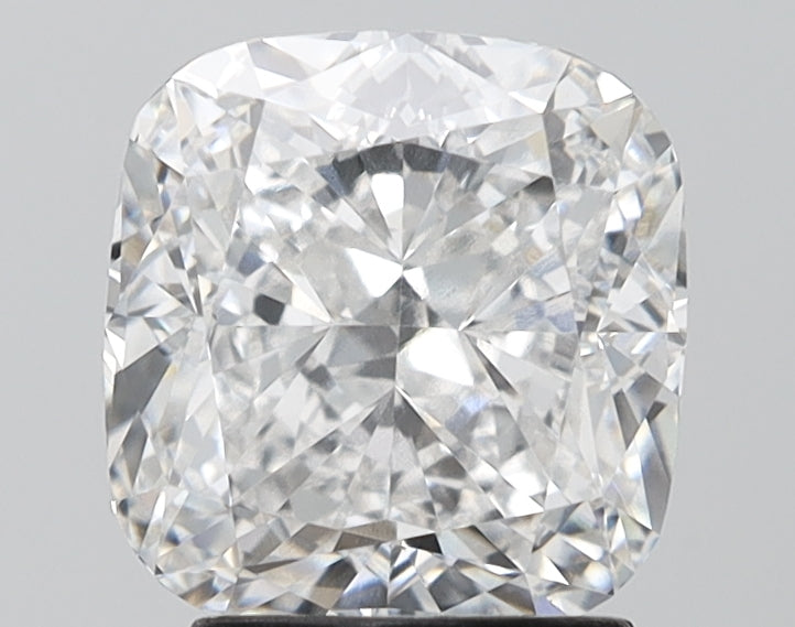 2.84 Carat Cushion Lab Diamond with  Cut Diamond in 14KT  view 1

