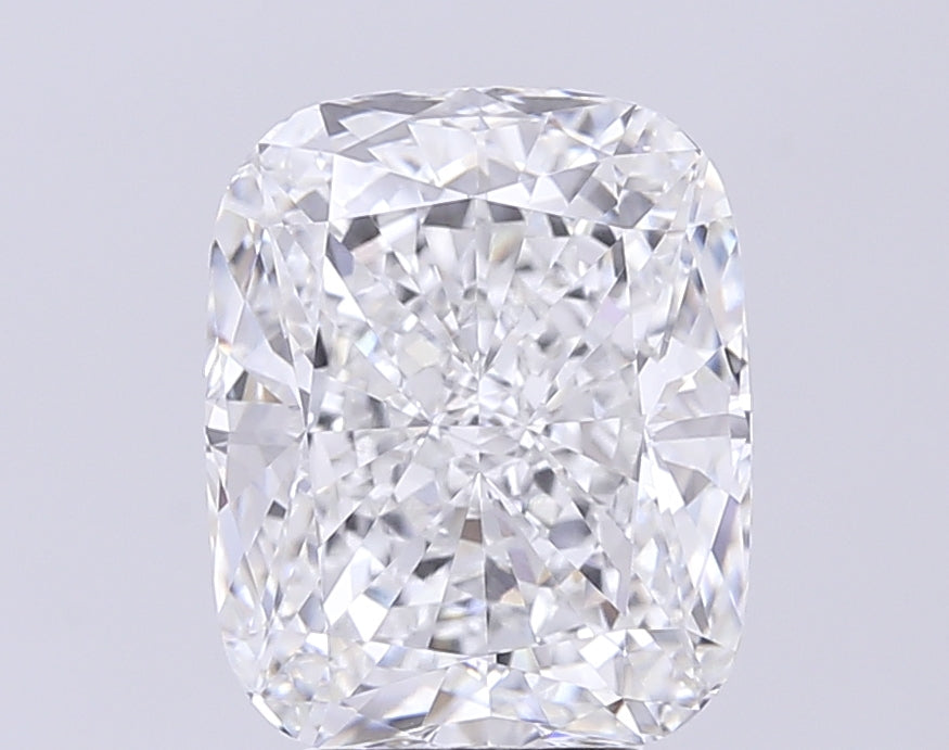 5.26 Carat Cushion Lab Diamond with  Cut Diamond in 14KT  view 1

