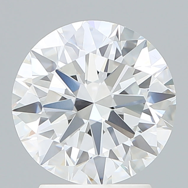 2.56 Carat Round Lab Diamond with  Cut Diamond in 14KT  view 1
