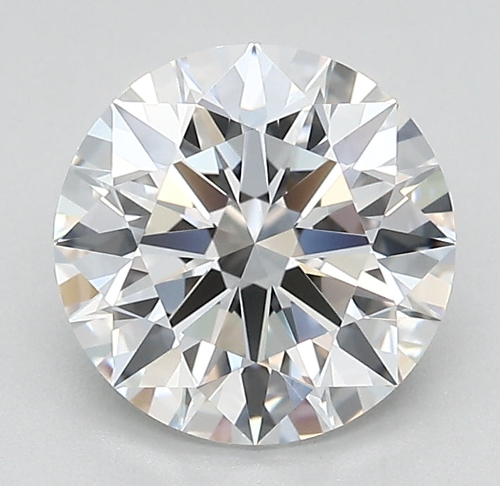 2.29 Carat Round Lab Diamond with  Cut Diamond in 14KT  view 1
