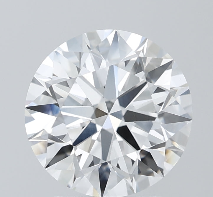 2.8 Carat Round Lab Diamond with  Cut Diamond in 14KT  view 1

