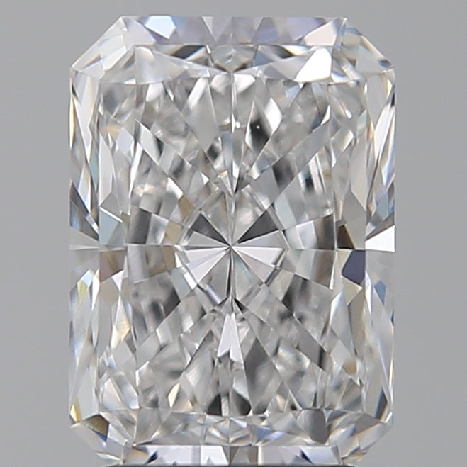 2.55 Carat Radiant Lab Diamond with  Cut Diamond in 14KT  view 1

