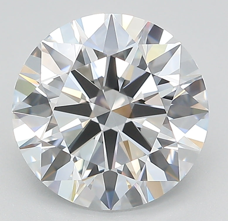 3.06 Carat Round Lab Diamond with  Cut Diamond in 14KT  view 1
