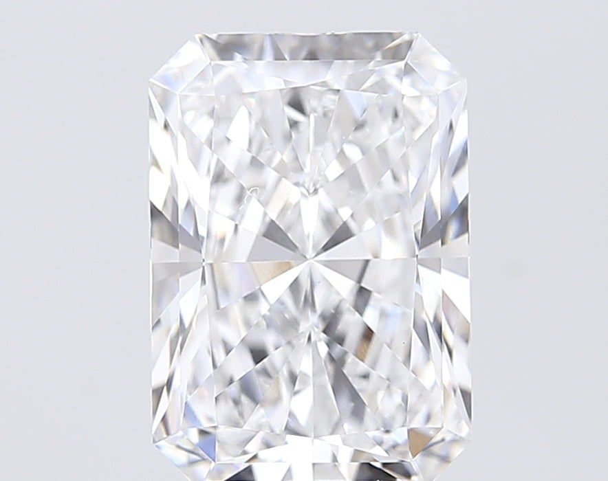 5.03 Carat Radiant Lab Diamond with  Cut Diamond in 14KT  view 1

