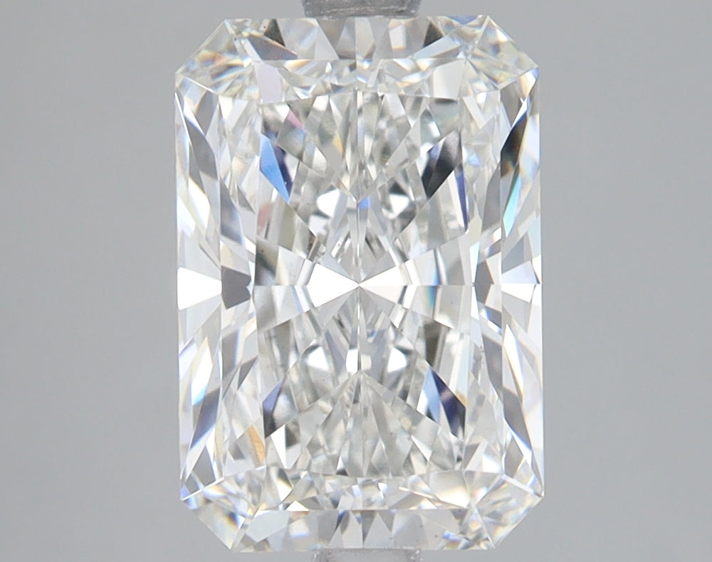 3.05 Carat Radiant Lab Diamond with  Cut Diamond in 14KT  view 1
