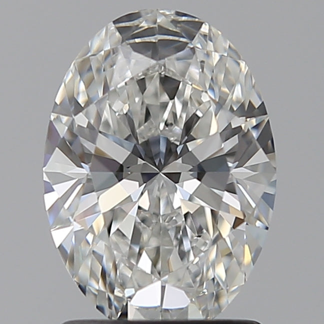 1.51 Carat Oval Lab Diamond with  Cut Diamond in 14KT  view 1
