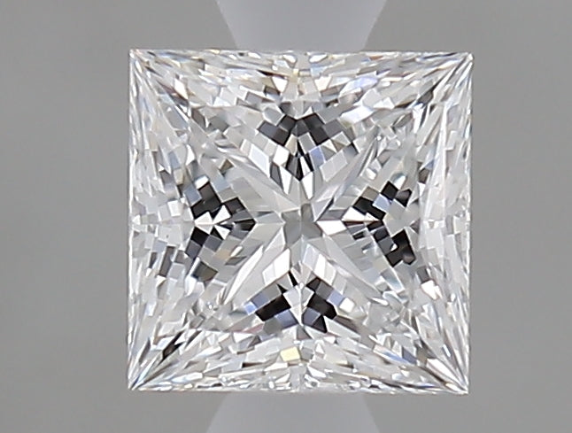 0.72 Carat Princess Natural Diamond with  Cut Diamond in 14KT  view 1

