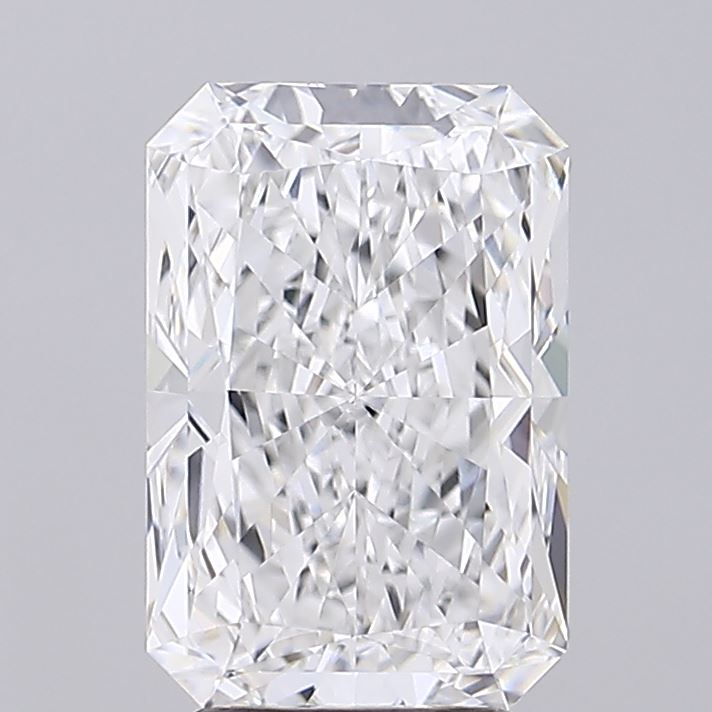4.03 Carat Radiant Lab Diamond with  Cut Diamond in 14KT  view 1
