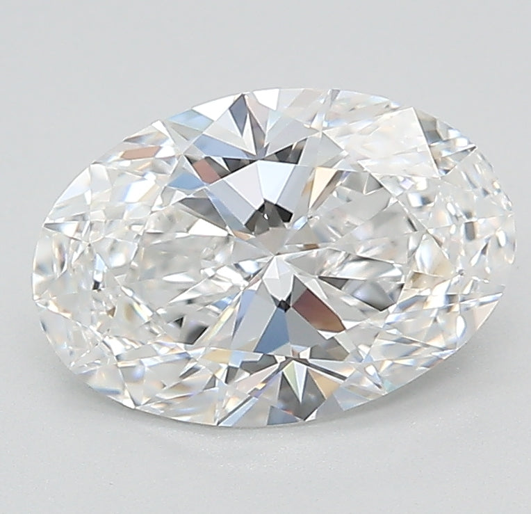 1.63 Carat Oval Lab Diamond with  Cut Diamond in 14KT  view 1
