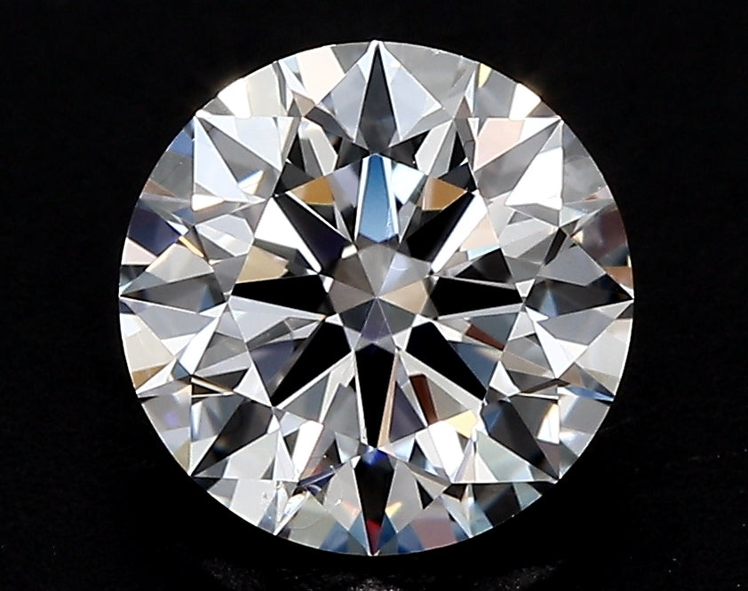 1.51 Carat Round Lab Diamond with  Cut Diamond in 14KT  view 1
