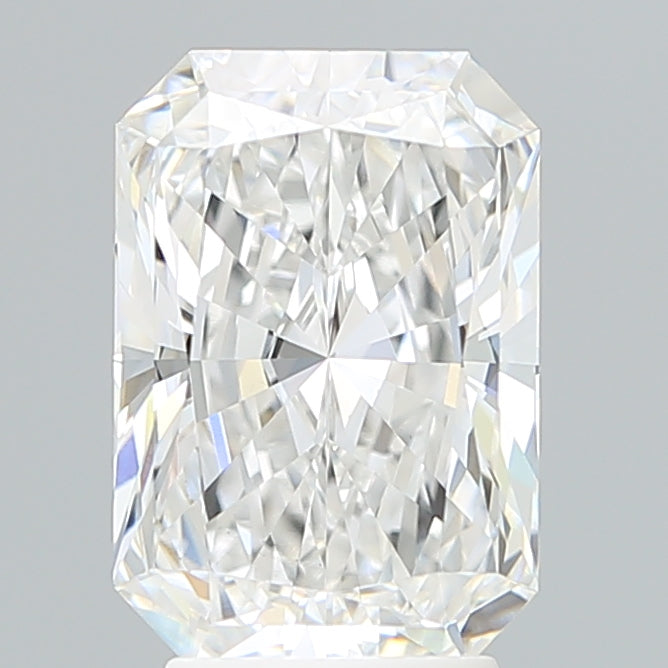 3.55 Carat Radiant Lab Diamond with  Cut Diamond in 14KT  view 1
