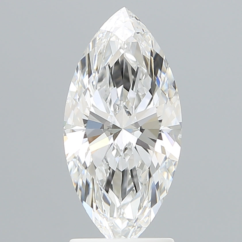 2.21 Carat Marquise Lab Diamond with  Cut Diamond in 14KT  view 1
