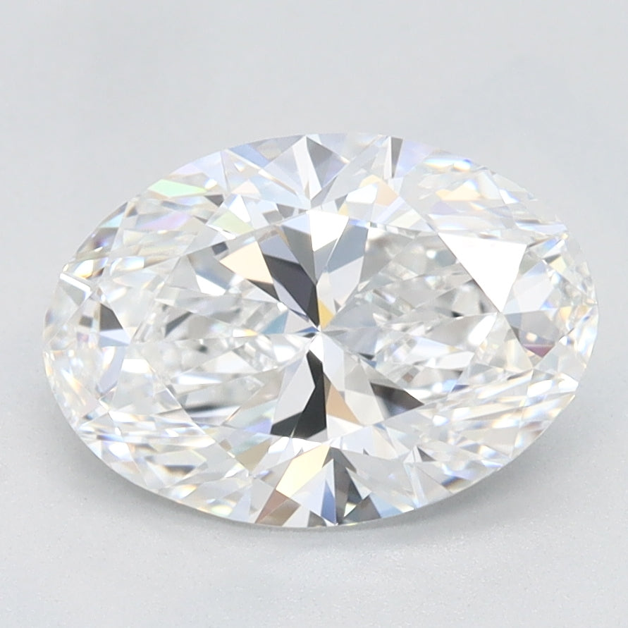 1.64 Carat Oval Lab Diamond with  Cut Diamond in 14KT  view 1
