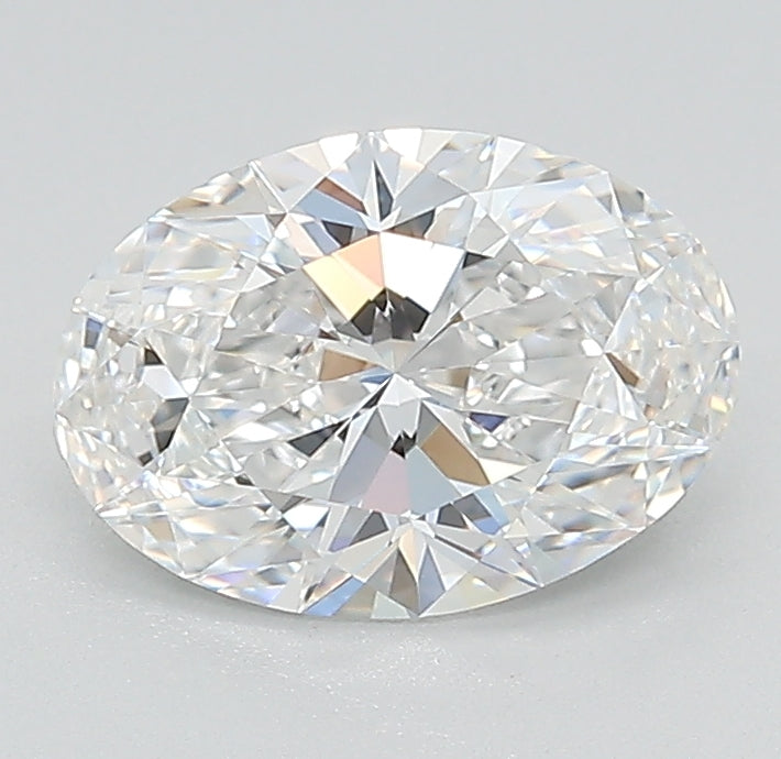1.53 Carat Oval Lab Diamond with  Cut Diamond in 14KT  view 1
