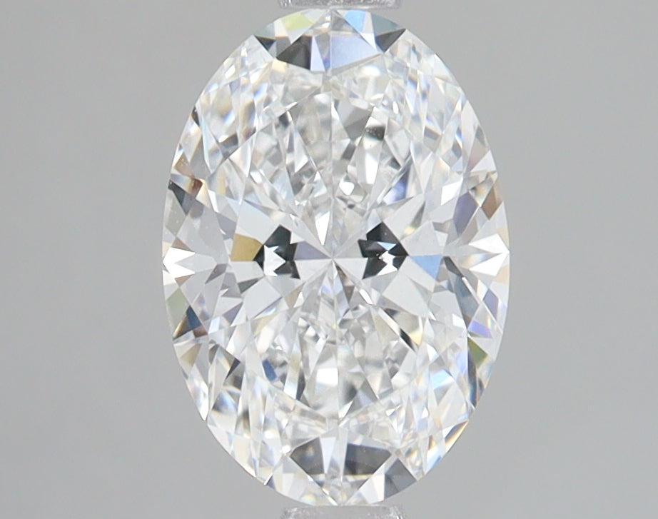 1.74 Carat Oval Lab Diamond with  Cut Diamond in 14KT  view 1
