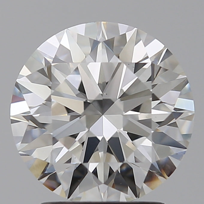 2.1 Carat Round Lab Diamond with  Cut Diamond in 14KT  view 1

