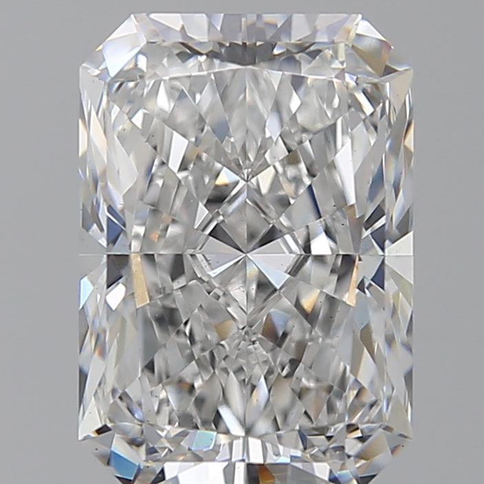 5.55 Carat Radiant Lab Diamond with  Cut Diamond in 14KT  view 1
