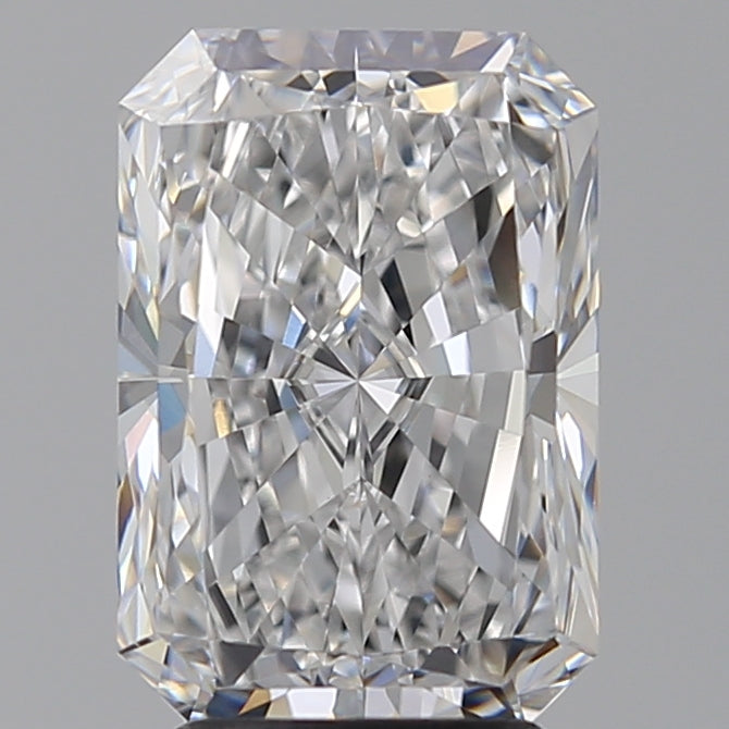 3.59 Carat Radiant Lab Diamond with  Cut Diamond in 14KT  view 1
