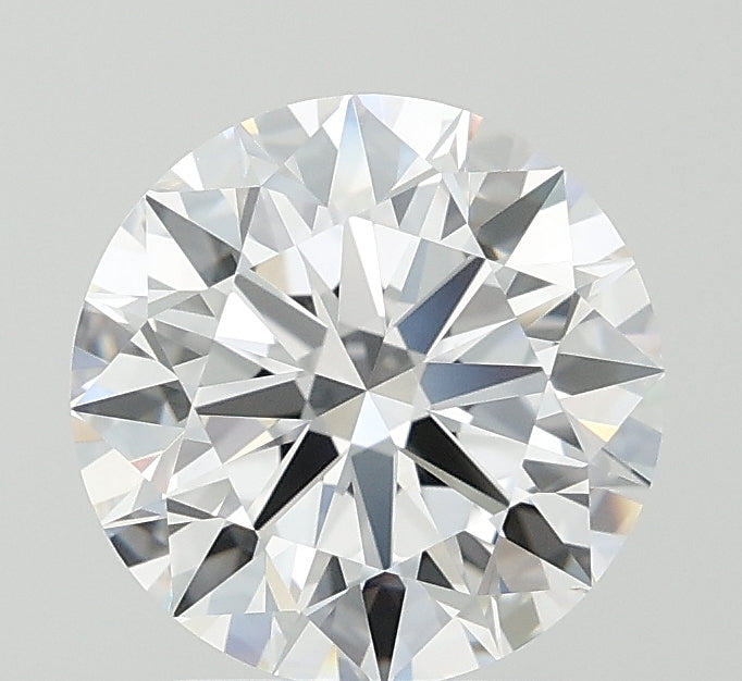 2.52 Carat Round Lab Diamond with  Cut Diamond in 14KT  view 1
