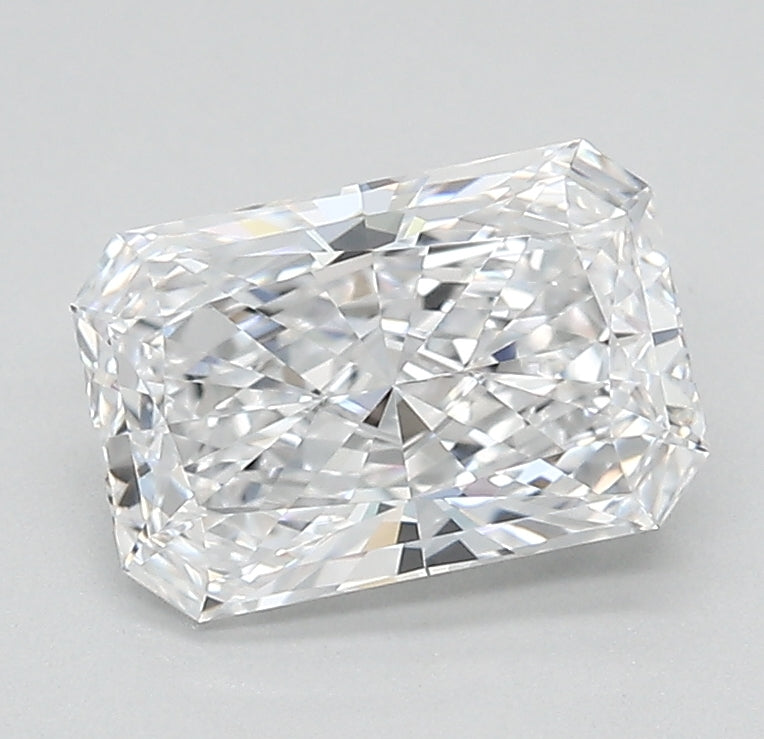 1.52 Carat Radiant Lab Diamond with  Cut Diamond in 14KT  view 1
