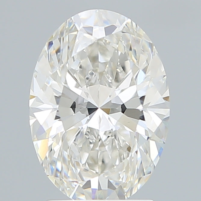 2.59 Carat Oval Lab Diamond with  Cut Diamond in 14KT  view 1
