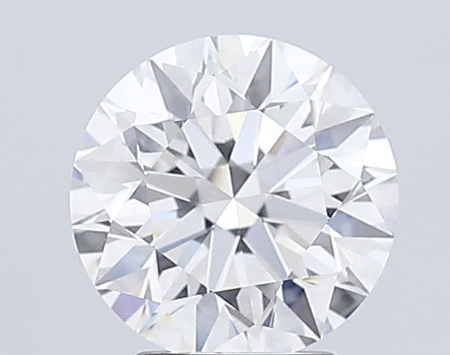 3.5 Carat Round Lab Diamond with  Cut Diamond in 14KT  view 1
