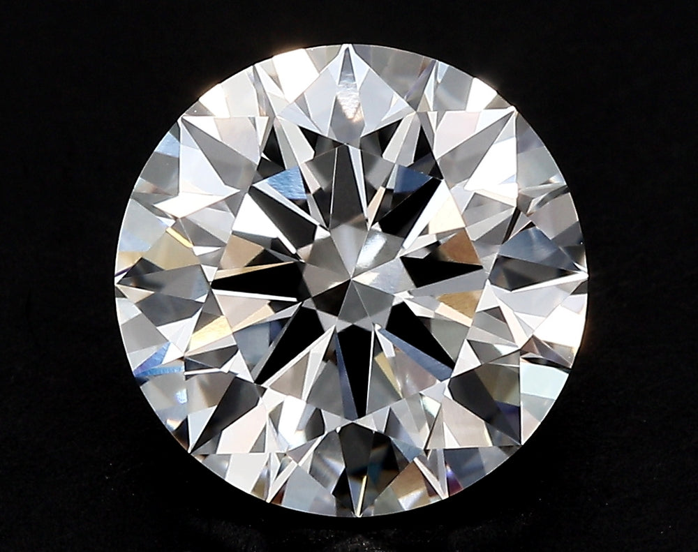 2.55 Carat Round Lab Diamond with  Cut Diamond in 14KT  view 1
