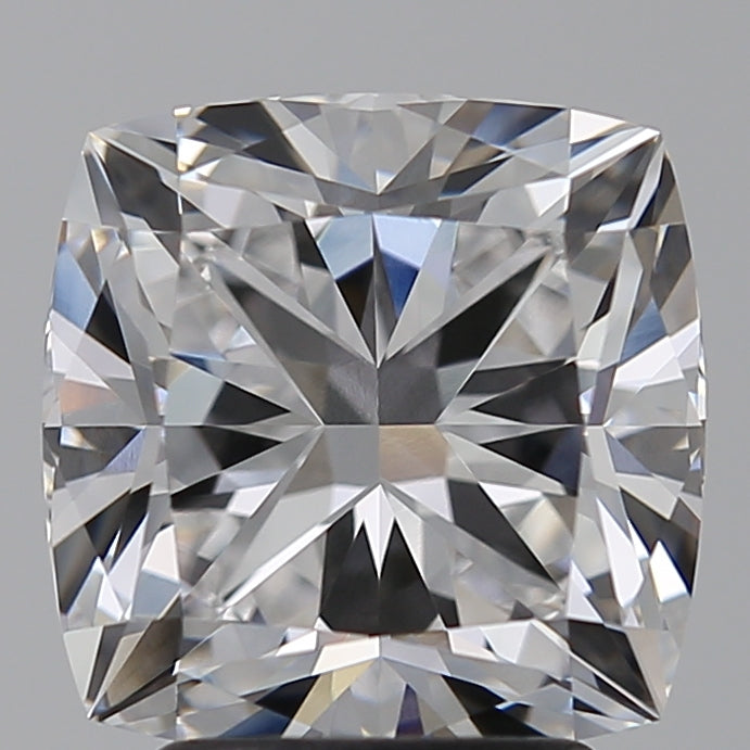 3.55 Carat Cushion Lab Diamond with  Cut Diamond in 14KT  view 1
