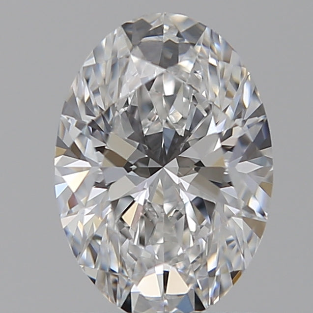 1.07 Carat Oval Lab Diamond with  Cut Diamond in 14KT  view 1

