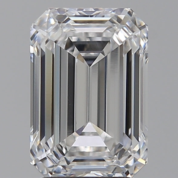 3.28 Carat Emerald Lab Diamond with  Cut Diamond in 14KT  view 1
