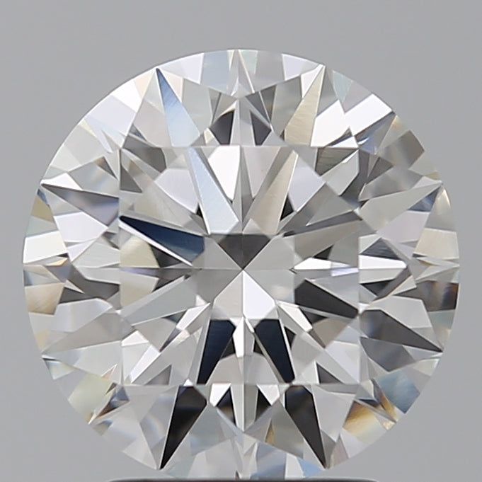 2.58 Carat Round Lab Diamond with  Cut Diamond in 14KT  view 1
