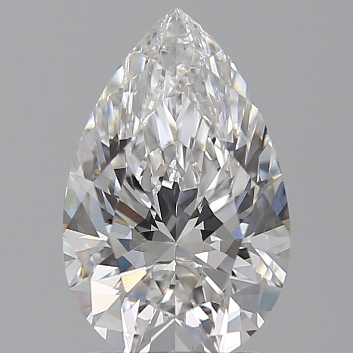 1.9 Carat Pear Lab Diamond with  Cut Diamond in 14KT  view 1

