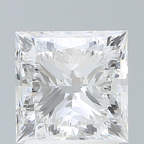 2.27 Carat Princess Lab Diamond with  Cut Diamond in 14KT  view 1

