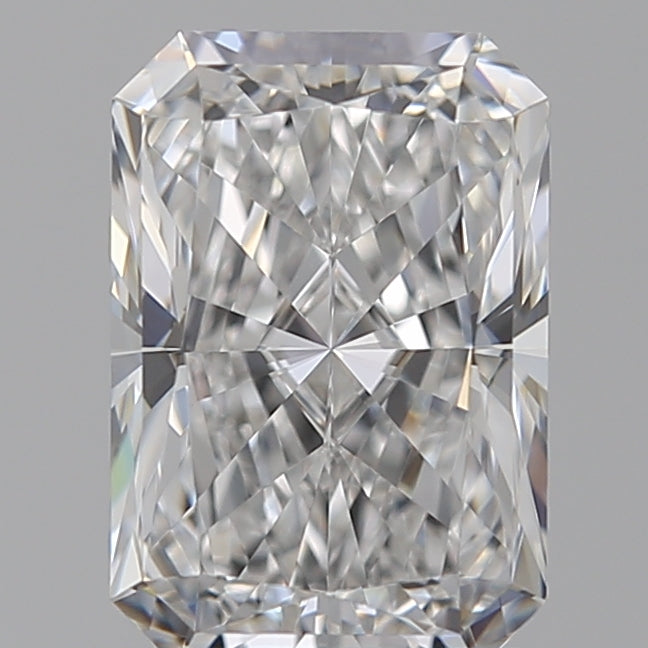 1.58 Carat Radiant Lab Diamond with  Cut Diamond in 14KT  view 1
