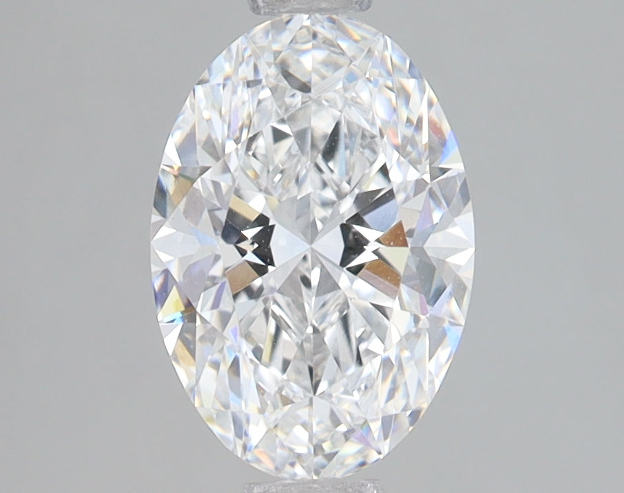 1.55 Carat Oval Lab Diamond with  Cut Diamond in 14KT  view 1
