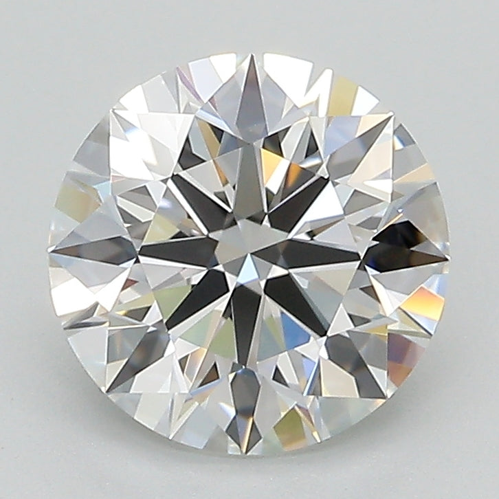 2.08 Carat Round Lab Diamond with  Cut Diamond in 14KT  view 1
