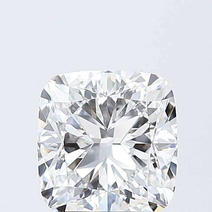2.08 Carat Cushion Lab Diamond with  Cut Diamond in 14KT  view 1
