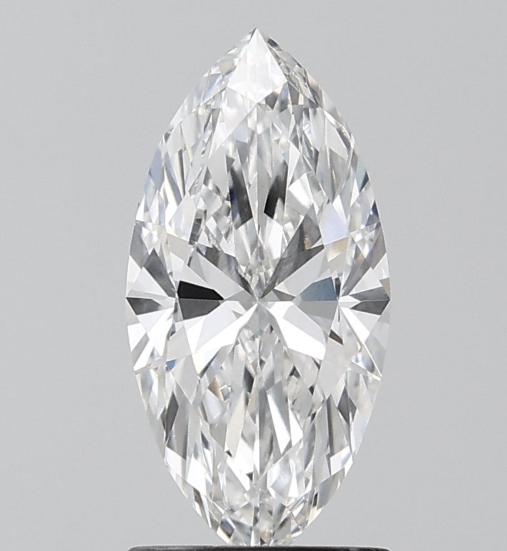 1.4 Carat Marquise Lab Diamond with  Cut Diamond in 14KT  view 1
