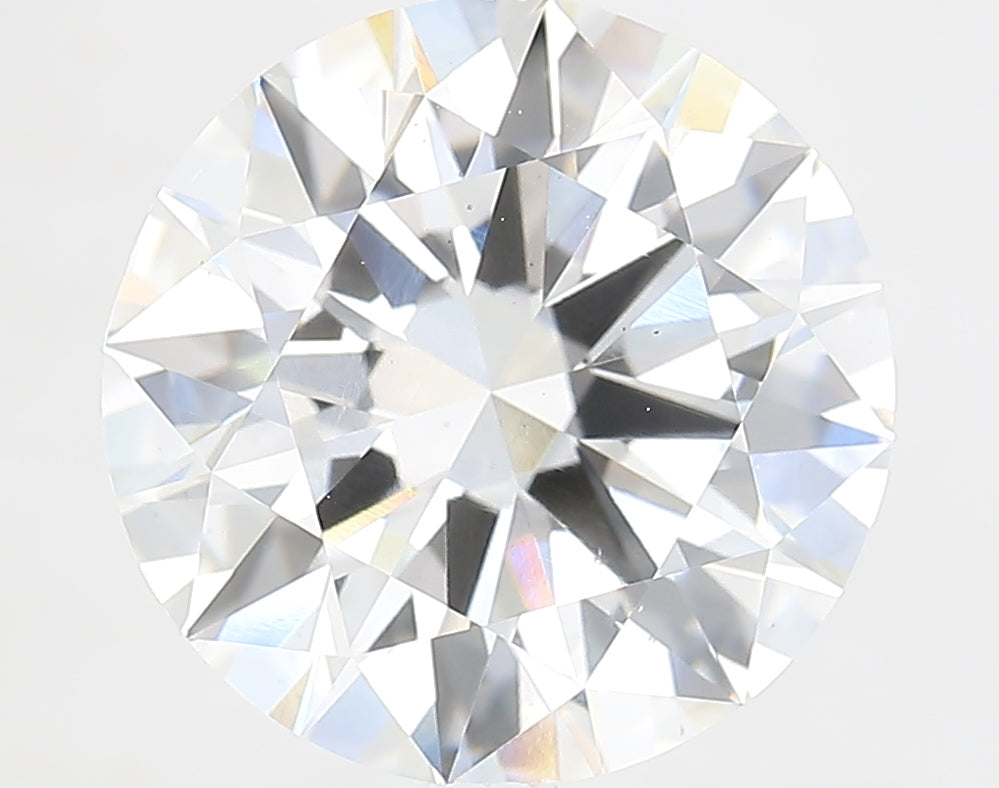 6.01 Carat Round Lab Diamond with  Cut Diamond in 14KT  view 1
